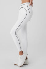Airbrush High-Waist Heart Throb Legging – White/Black - Image 5