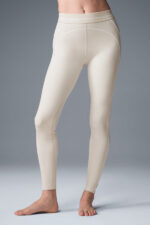 Airbrush High-Waist Heart Throb Legging – Oat Milk/White - Image 5
