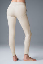 Airbrush High-Waist Heart Throb Legging – Oat Milk/White - Image 3