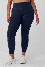 7/8 High-Waist Airlift Legging – Navy - Image 4