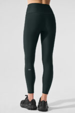 7/8 High-Waist Airlift Legging – Charcoal Green - Image 5