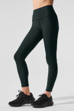 7/8 High-Waist Airlift Legging – Charcoal Green - Image 2
