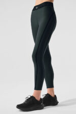 Airlift High-Waist 7/8 Line Up Legging – Charcoal Green - Image 4
