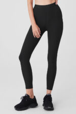 High-Waist 7/8 Run It Back Legging – Black - Image 3