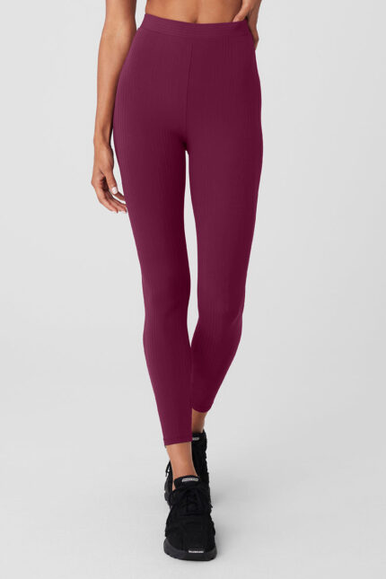 High-Waist 7/8 Run It Back Legging – Wild Berry