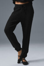Cable Knit Winter Bliss Pant – Black - Image 3