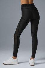Airlift Mesh Line Up High-Waist Legging – Black