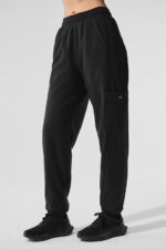 Polar Fleece Wintry Mix Pant – Black - Image 4