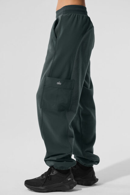 Polar Fleece Wintry Mix Pant – Charcoal Green