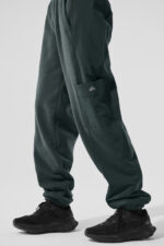 Polar Fleece Wintry Mix Pant – Charcoal Green - Image 5