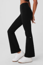 Airbrush High-Waist Flare Legging – Black - Image 3
