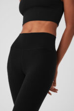 Airbrush High-Waist Flare Legging – Black - Image 4