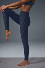 Alosoft High-Waist Sunray Legging – Navy/Ivory - Image 4