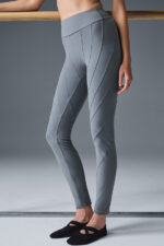 Alosoft High-Waist Sunray Legging – Steel Grey/Grey - Image 3