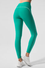 Airlift High-Waist Suit Up Legging – Spruce Green/White - Image 2