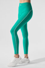 Airlift High-Waist Suit Up Legging – Spruce Green/White