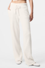 Snuggle Up Sweater High-Waist Wide Leg Pant – Ivory - Image 4