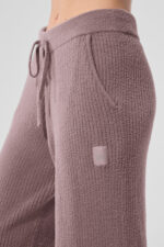 Snuggle Up Sweater High-Waist Wide Leg Pant – Mushroom - Image 2