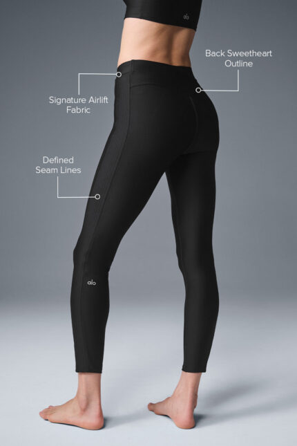 Airlift High-Waist 7/8 Turn It Up Legging – Black