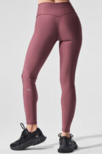 Airlift High-Waist Redefine Legging – Burgundy Truffle/Black