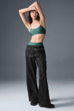 Afterglow Wide Leg Track Pant – Black - Image 3