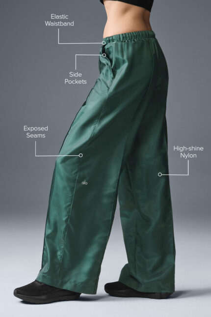 Afterglow Wide Leg Track Pant – Winter Ivy