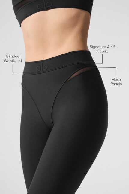 Airlift High-Waist 7/8 Rebel Legging – Black