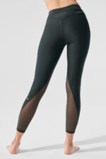 Airlift High-Waist 7/8 Rebel Legging – Charcoal Green - Image 5
