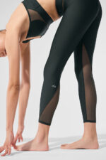 Airlift High-Waist 7/8 Rebel Legging – Charcoal Green - Image 4