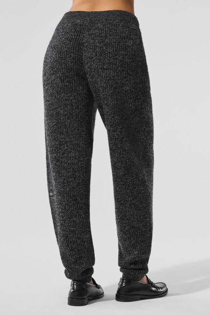Marl Sweater Pant – Black Marl