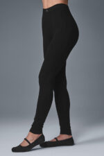 Pointelle Sweater High-Waist Be Mine Legging – Black - Image 2