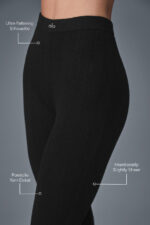Pointelle Sweater High-Waist Be Mine Legging – Black - Image 5