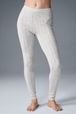 Pointelle Sweater High-Waist Be Mine Legging – Light Grey Heather