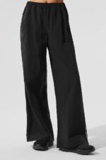 High-Waist Origin Wide Leg Track Pant – Black - Image 4