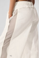 High-Waist Origin Wide Leg Track Pant – Ivory - Image 4