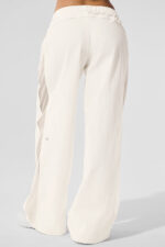 High-Waist Origin Wide Leg Track Pant – Ivory