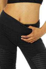 Moto Legging – Black/Black Glossy - Image 2