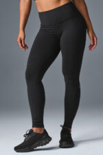 High-Waist Airbrush Legging – Black - Image 5
