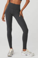 High-Waist Airbrush Legging – Anthracite