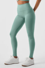 High-Waist Airbrush Legging – Botanical Green - Image 5