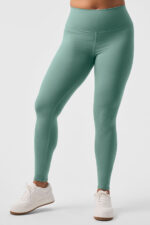 High-Waist Airbrush Legging – Botanical Green - Image 4