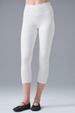 High-Waist Airbrush Capri – White - Image 3