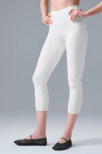 High-Waist Airbrush Capri – White - Image 2