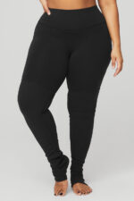 High-Waist Goddess Legging – Black/Black