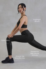 7/8 High-Waist Airlift Legging – Black - Image 3