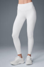 7/8 High-Waist Airbrush Legging – White - Image 4