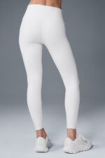 7/8 High-Waist Airbrush Legging – White - Image 3