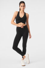 7/8 High-Waist Airbrush Legging – Black - Image 4
