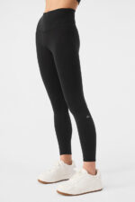 7/8 High-Waist Airbrush Legging – Black - Image 2