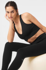 7/8 High-Waist Airbrush Legging – Black